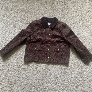 J. Crew Factory Leopard Print Utility Jacket